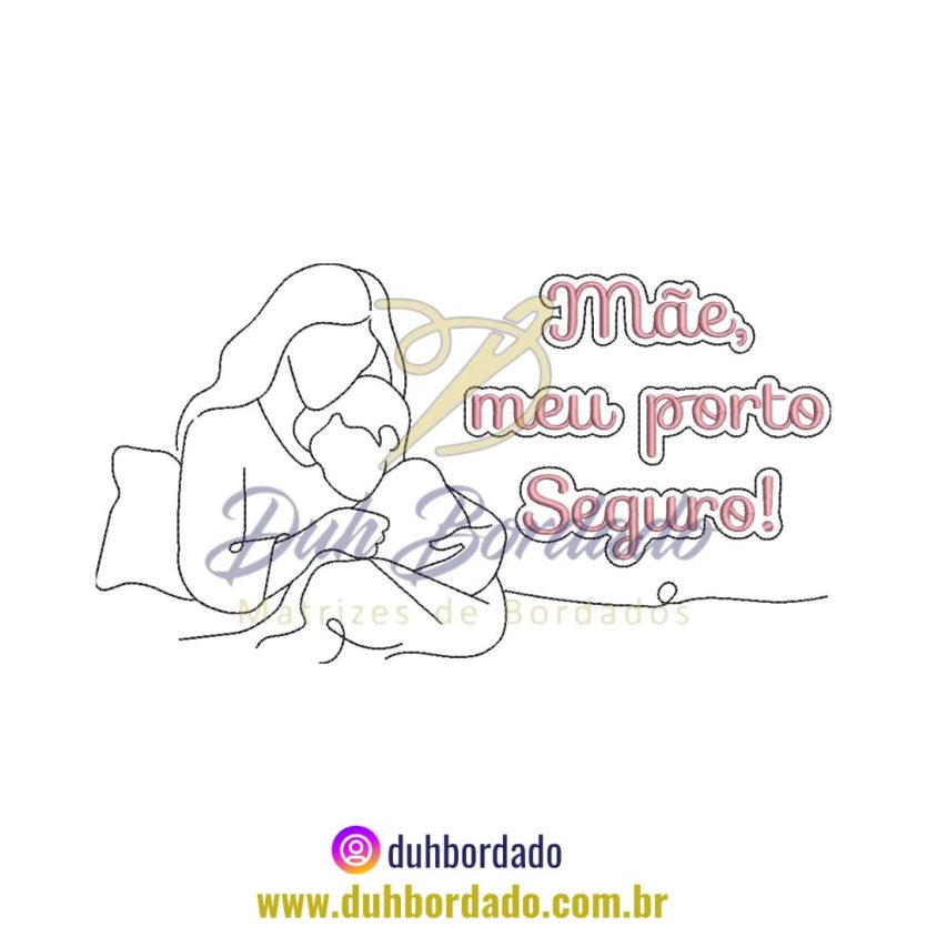 Matriz de Bordado de Dia das Mães