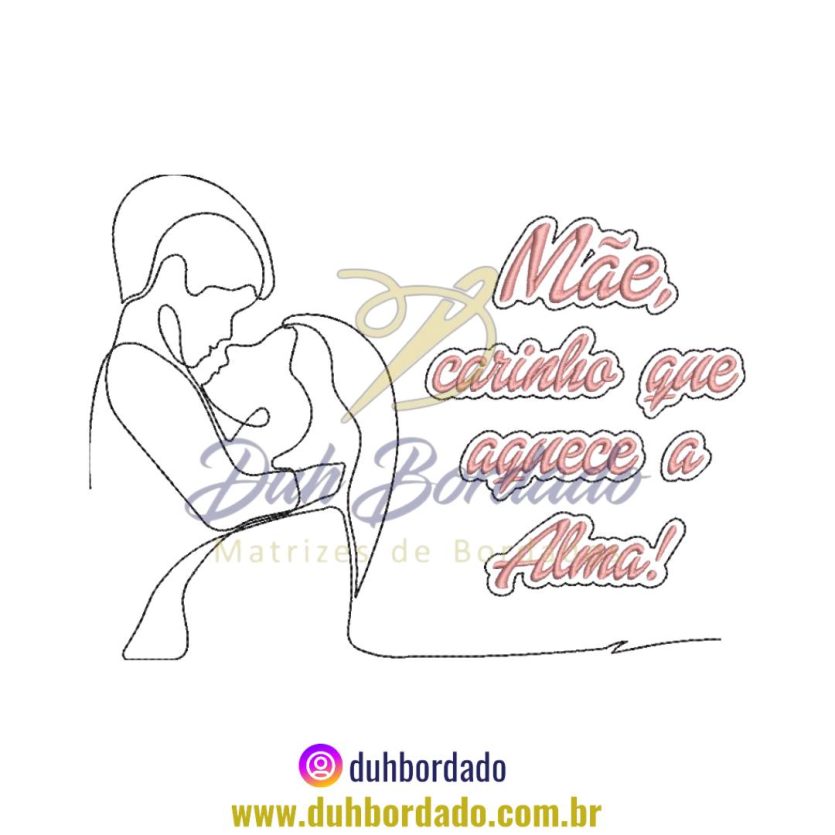 Matriz de Bordado de Dia das Mães