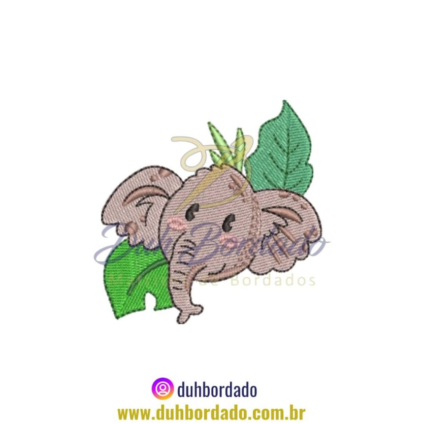 Matriz de Bordado de Elefante