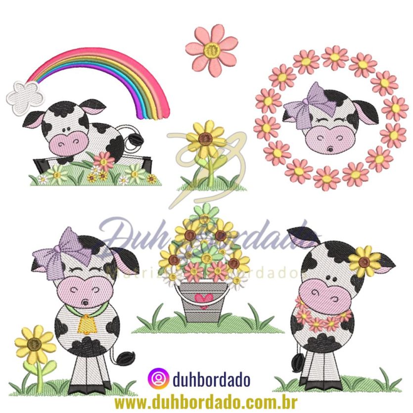Coleção Matrizes de Bordados Vacas