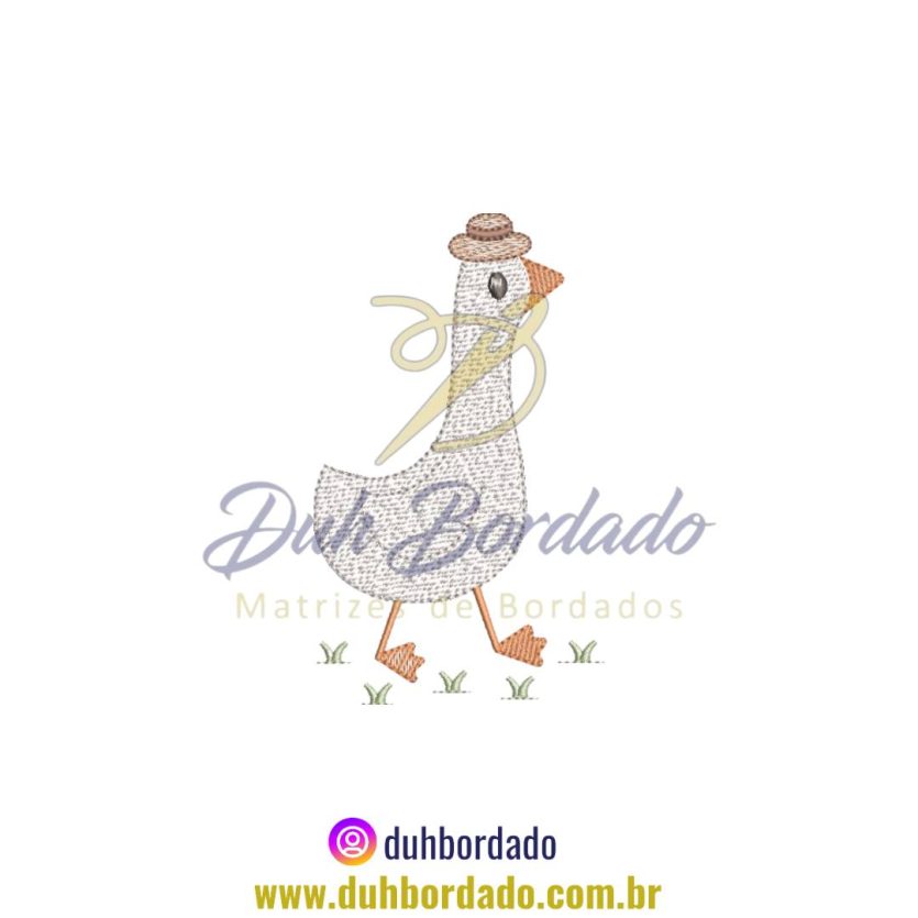 Matriz de Bordado de Pato