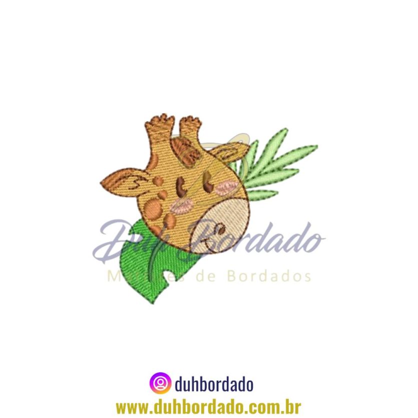 Matriz de Bordado de Girafa