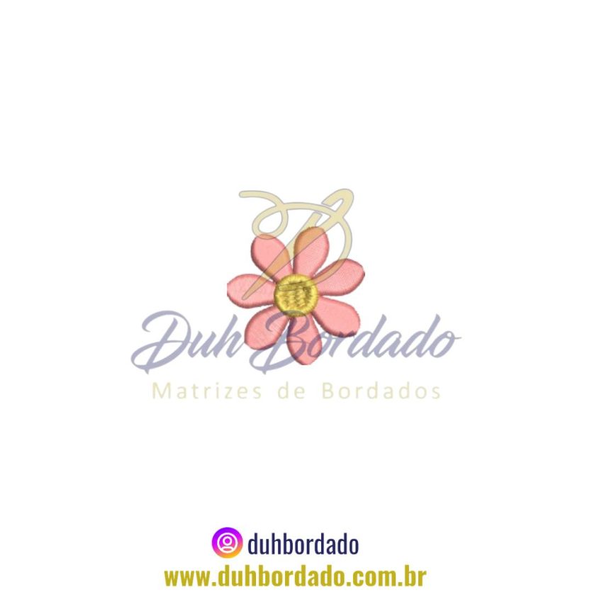 Matriz de Bordado de Flor