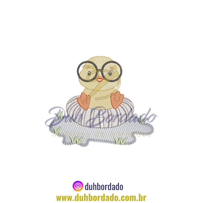 Matriz de Bordado de Pato