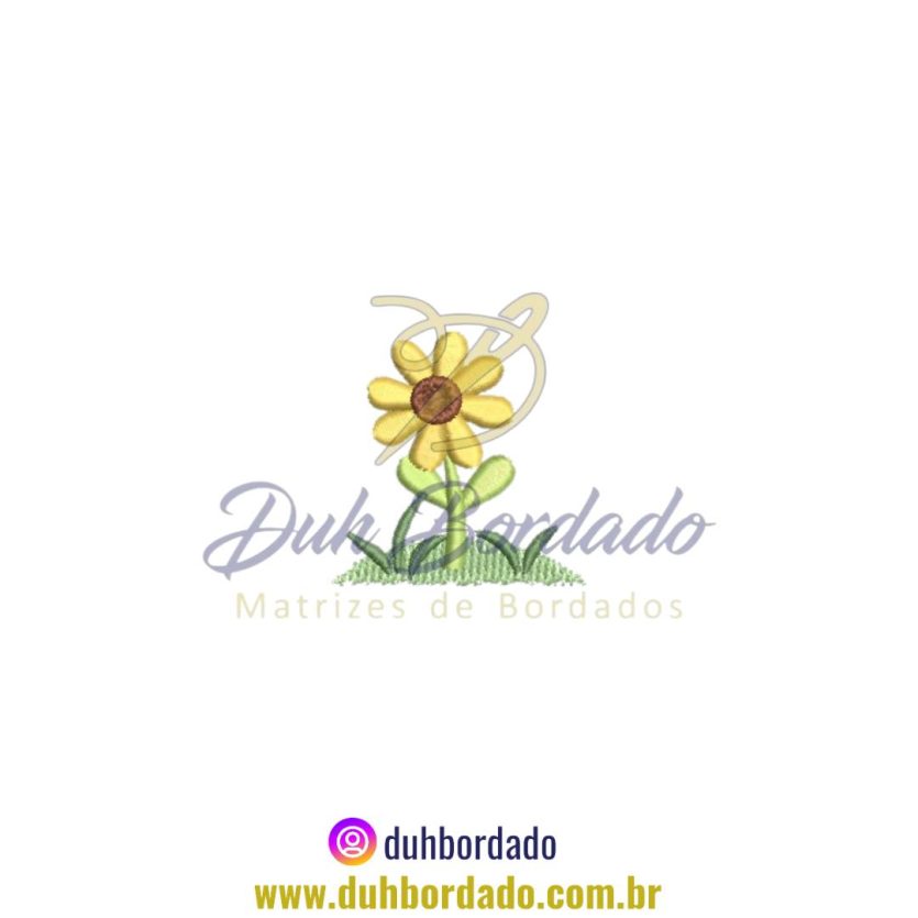 Matriz de Bordado de Flor
