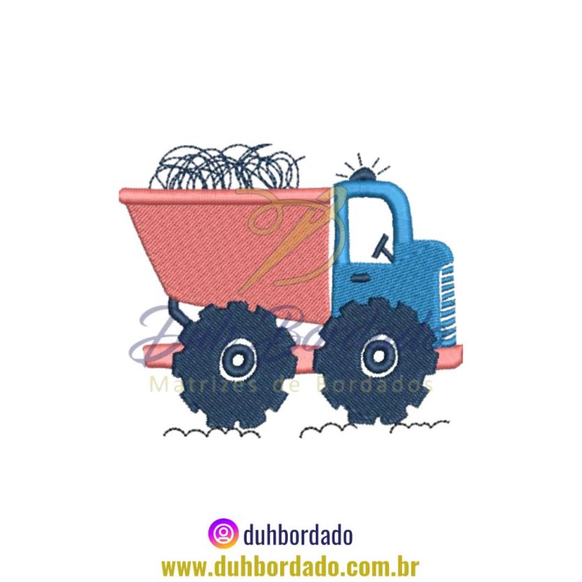 Matriz de Bordado de Caminhão Infantil
