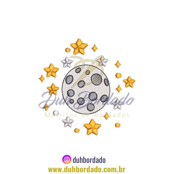Matriz de Bordado de Lua