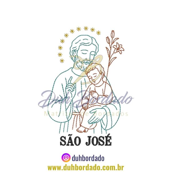 Matriz de Bordado de Santo