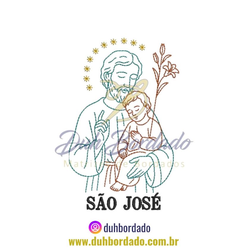Matriz de Bordado de Santo