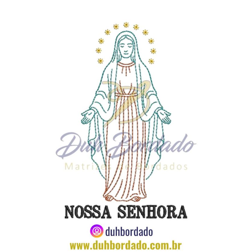 Matriz de Bordado de Santa