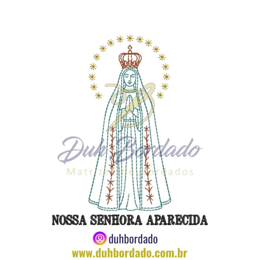 Matriz de Bordado de Santa