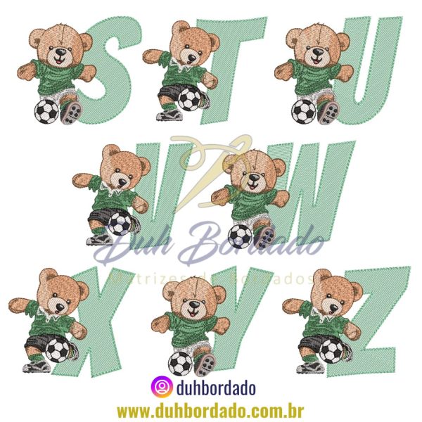 Coleção Matrizes de Bordado Alfabeto Urso - Image 3