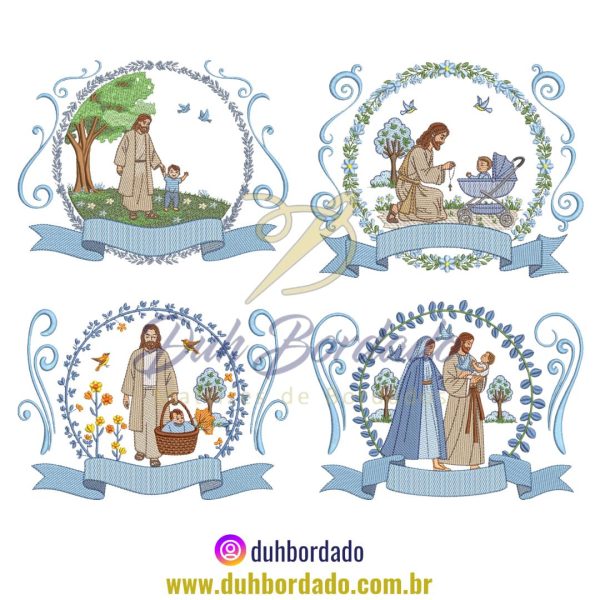 Coleção Matrizes de Bordados Caminhando com Jesus
