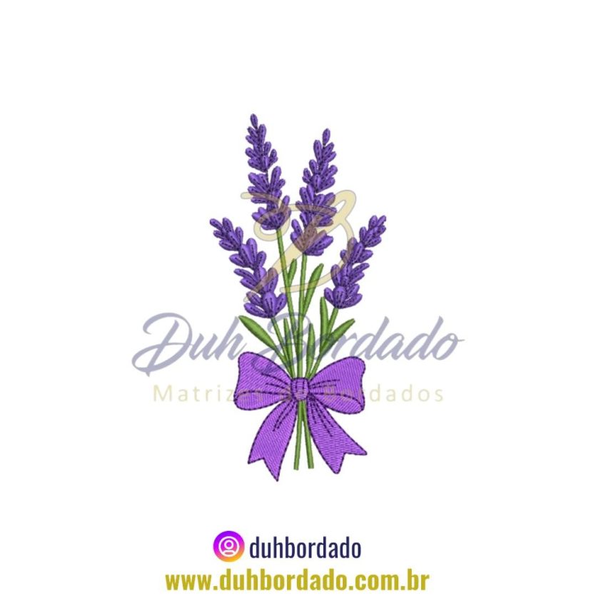 Matriz de Bordado de Lavanda