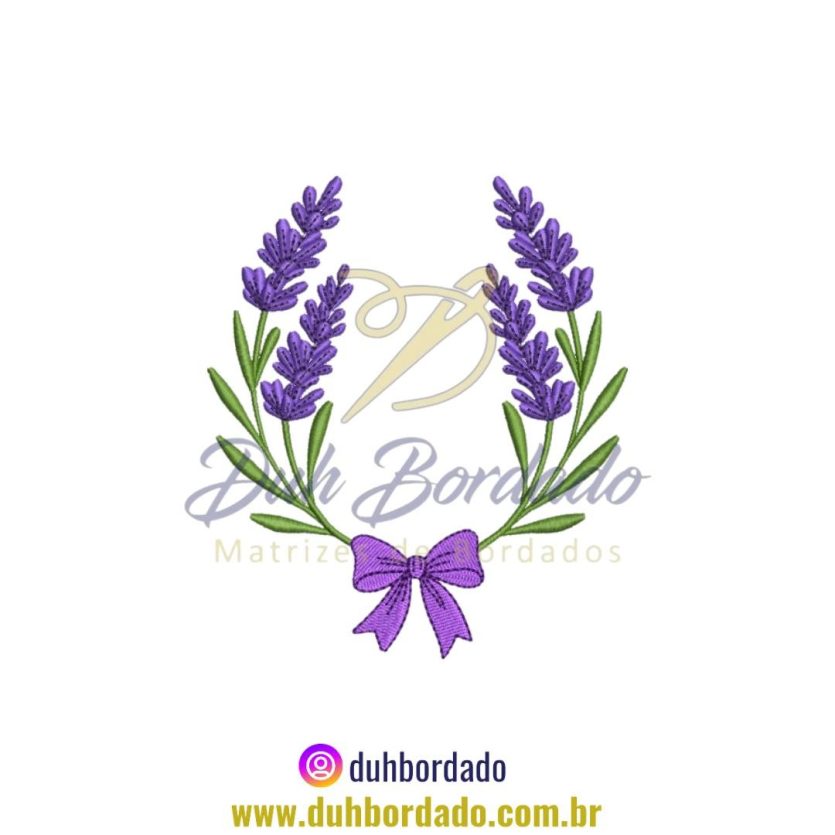 Matriz de Bordado de Lavanda