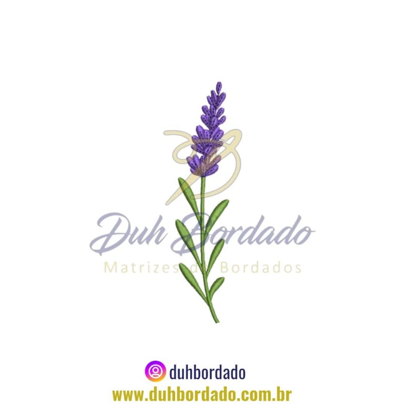 Matriz de Bordado de Lavanda