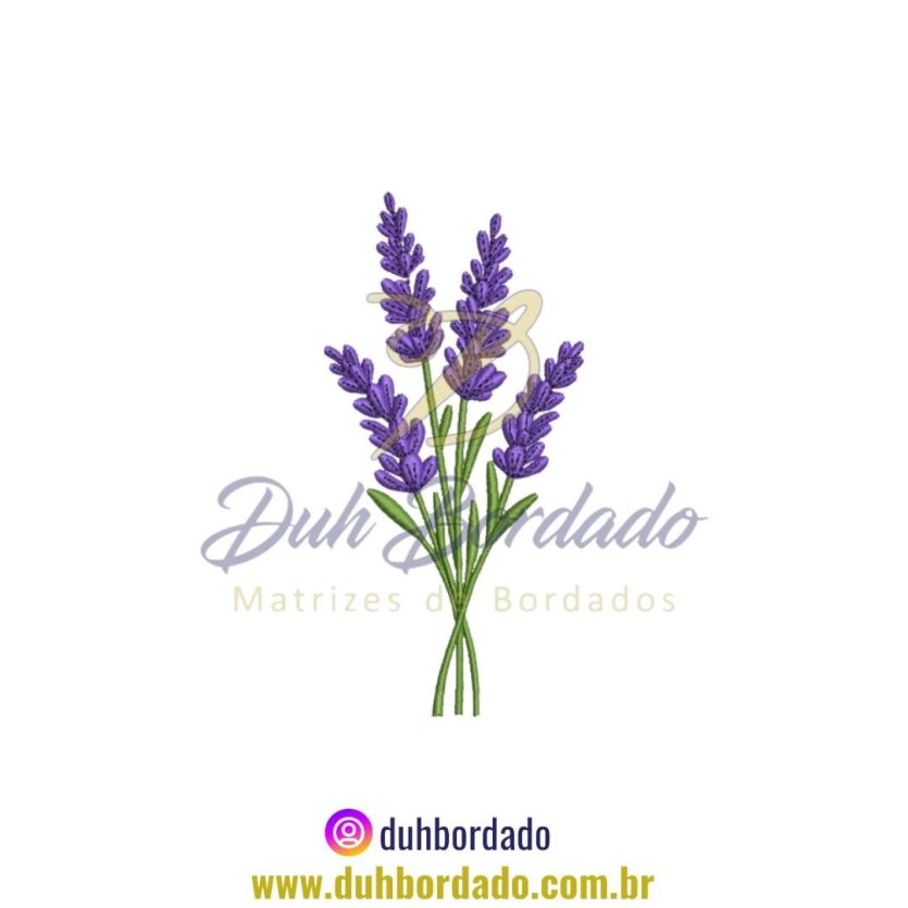 Matriz de Bordado de Lavanda