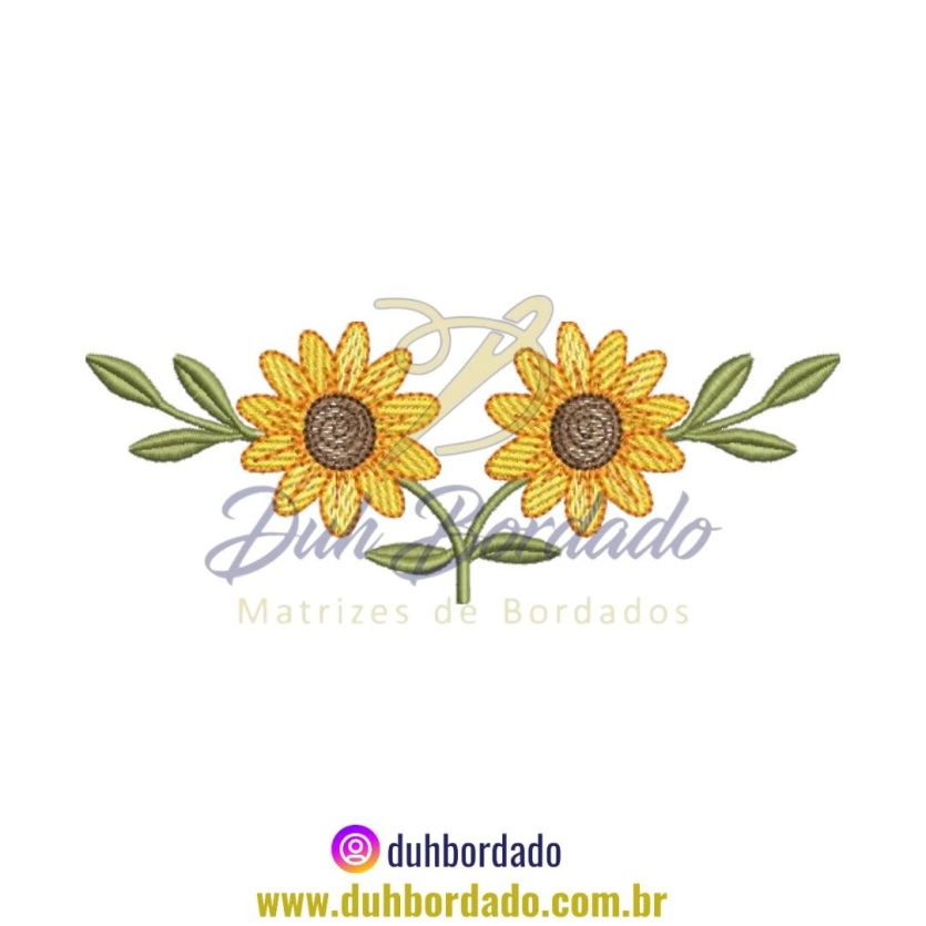 Matriz de Bordado de Girassóis