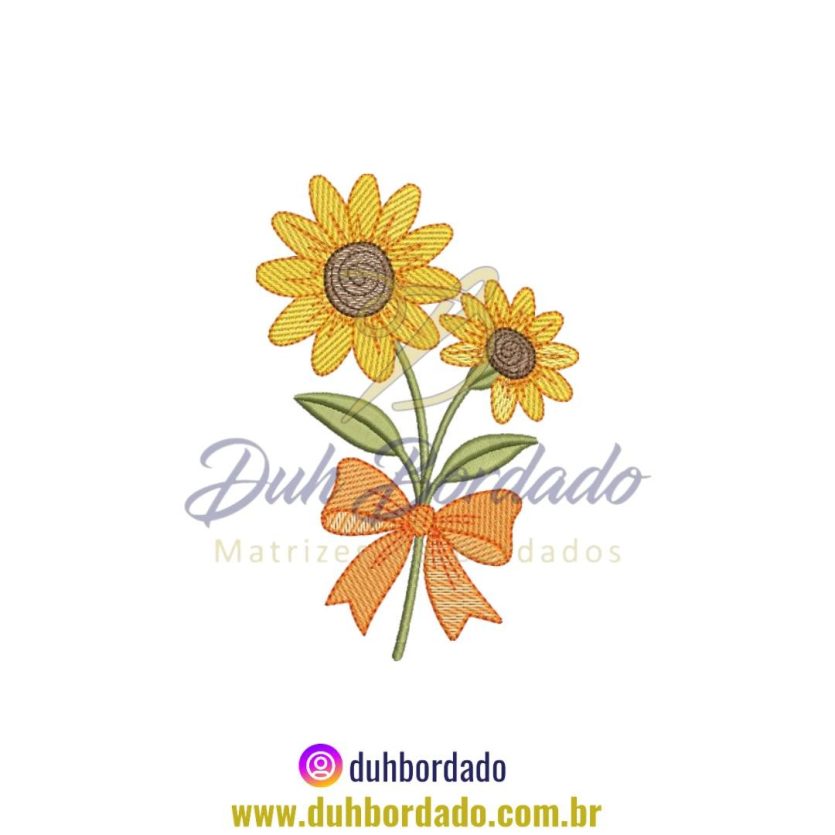 Matriz de Bordado de Girassóis
