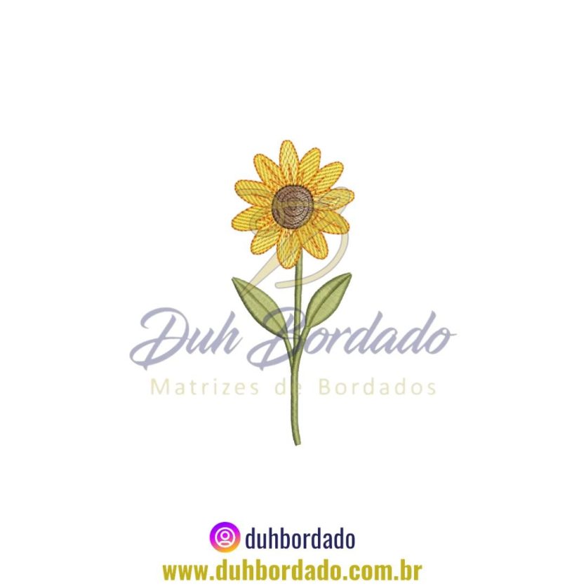 Matriz de Bordado de Girassol