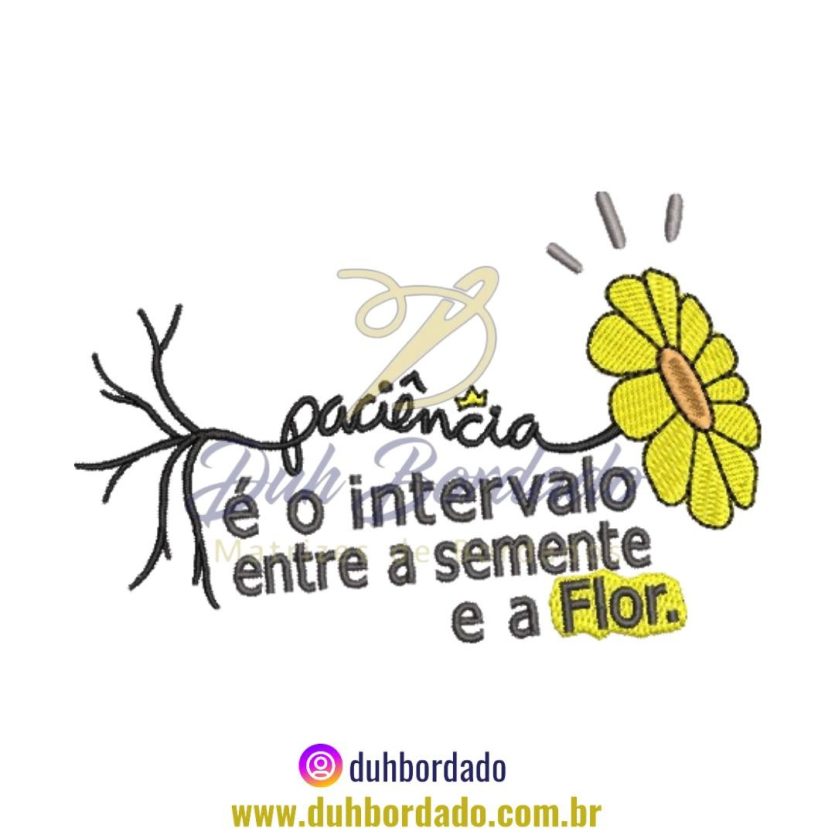 Matriz de Bordado de Frase Motivacional