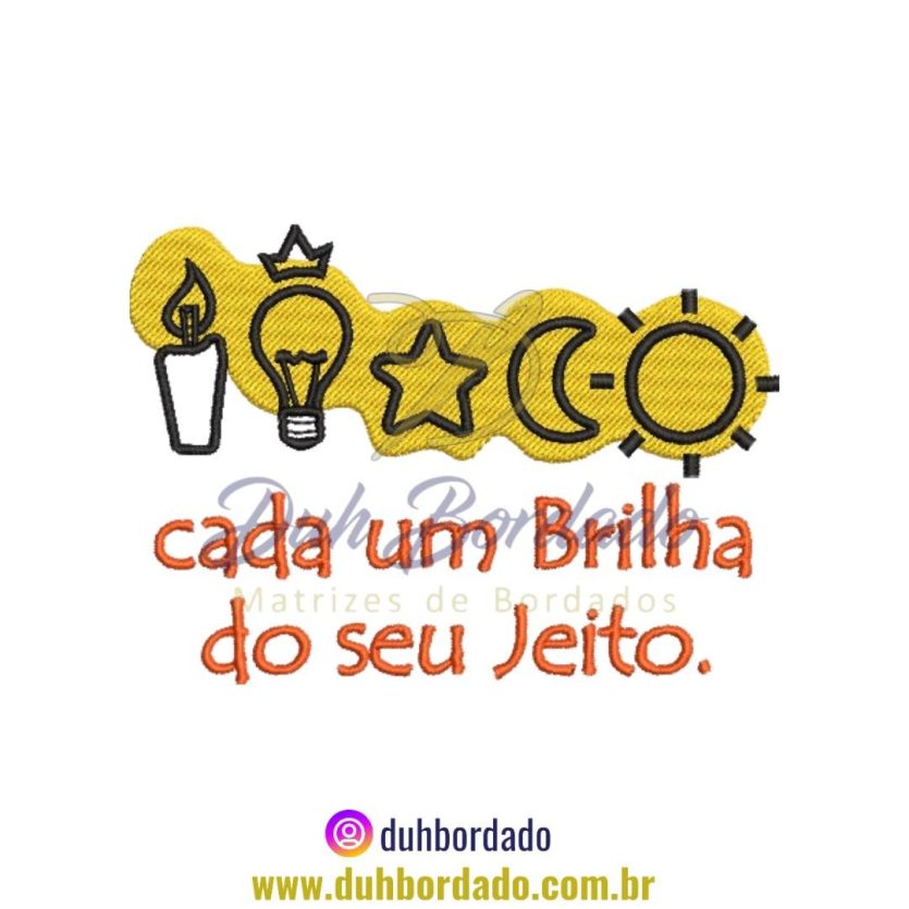 Matriz de Bordado de Frase Motivacional