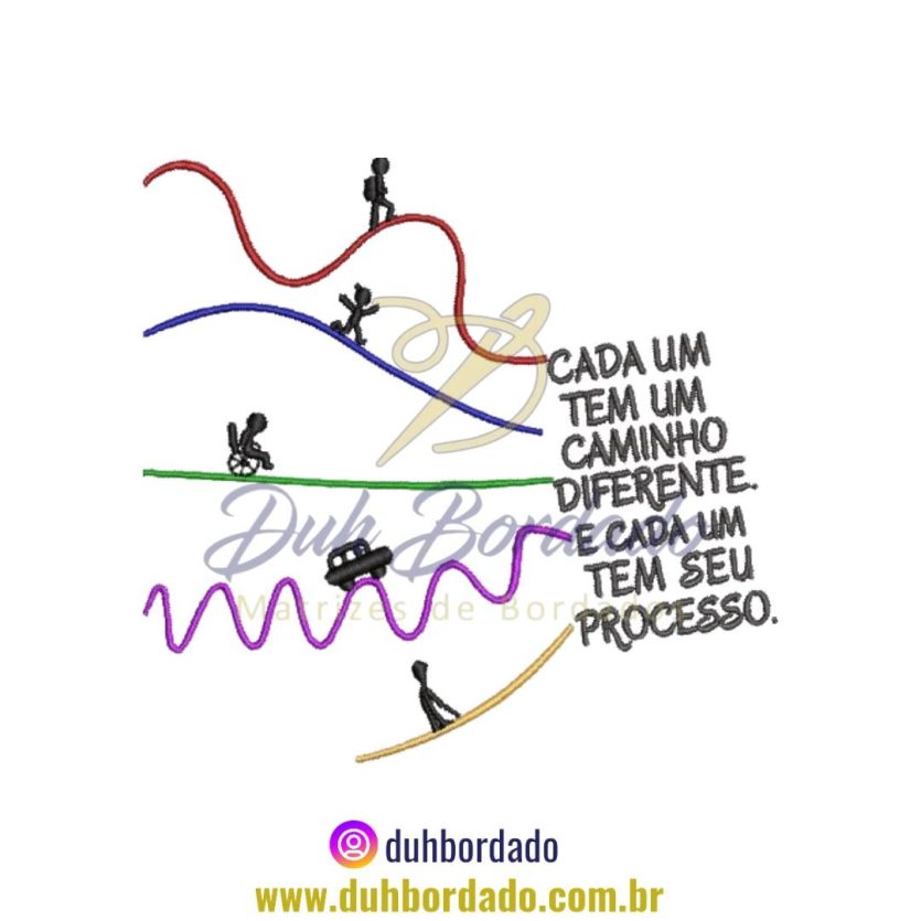 Matriz de Bordado de Frase Motivacional
