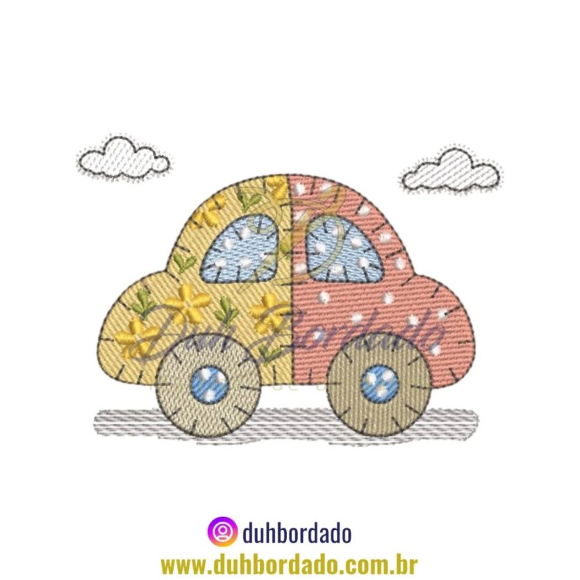 Matriz de Bordado de Carro Infantil
