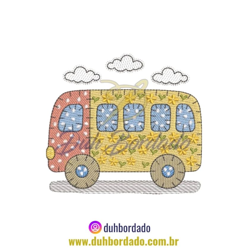 Matriz de Bordado de Ônibus Infantil