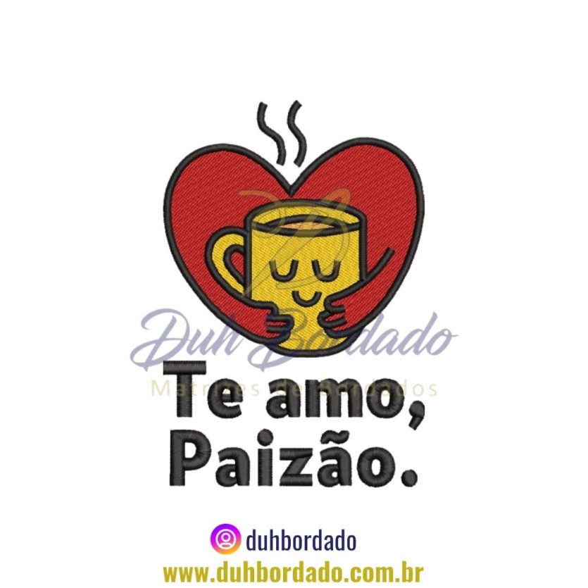 Matriz de Bordado de Frase Dia dos Pais