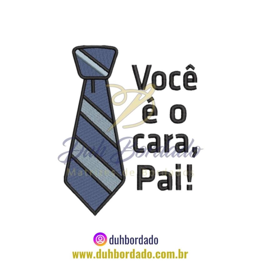 Matriz de Bordado de Frase Dia dos Pais