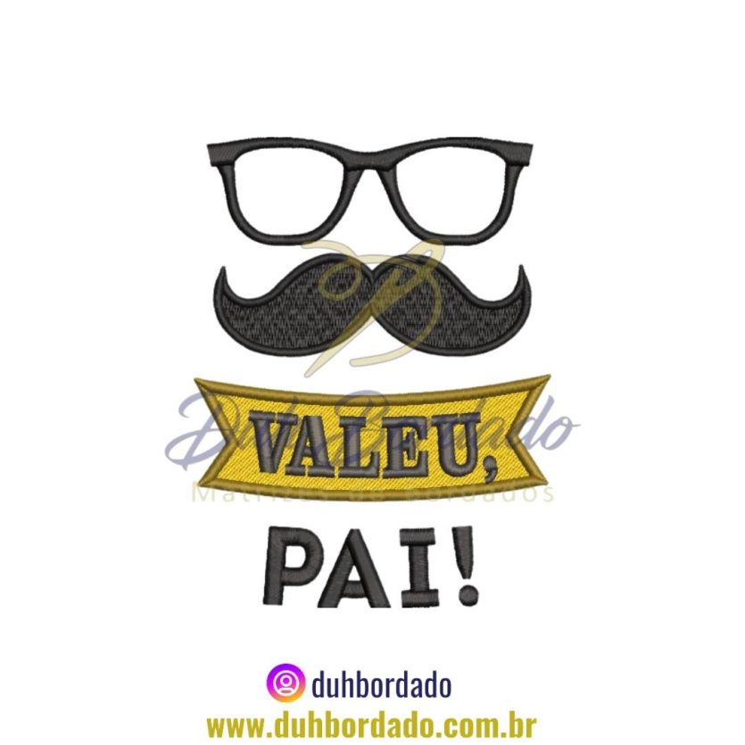 Matriz de Bordado de Frase Dia Dos Pais