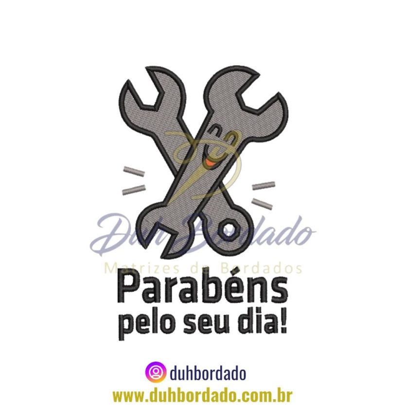 Matriz de Bordado de Frase Dia Dos Pais