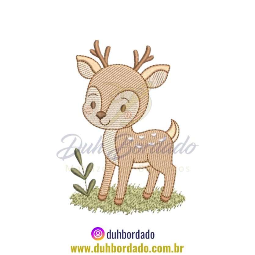 Matriz de Bordado de Cervo