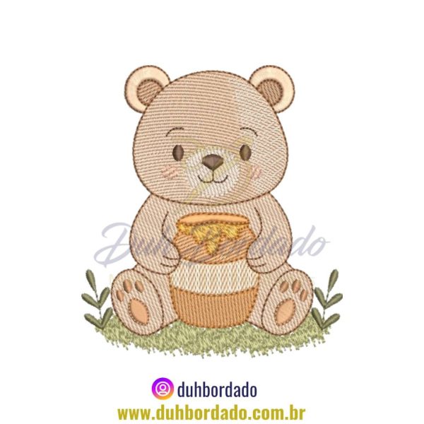Matriz de Bordado de Urso