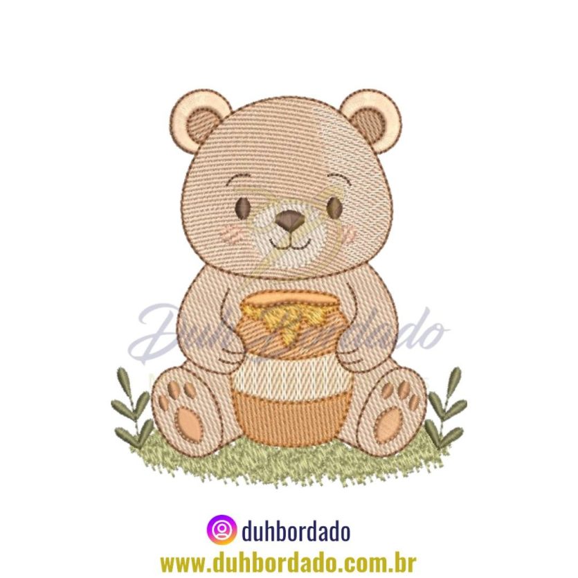Matriz de Bordado de Urso