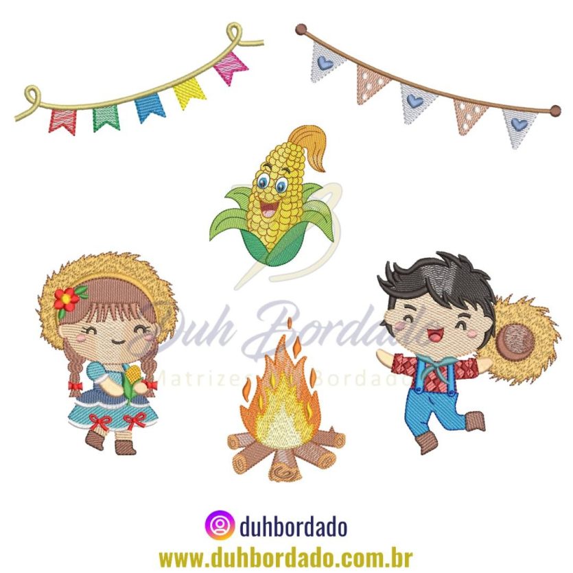 Coleção Matrizes de Bordados de Festa Junina