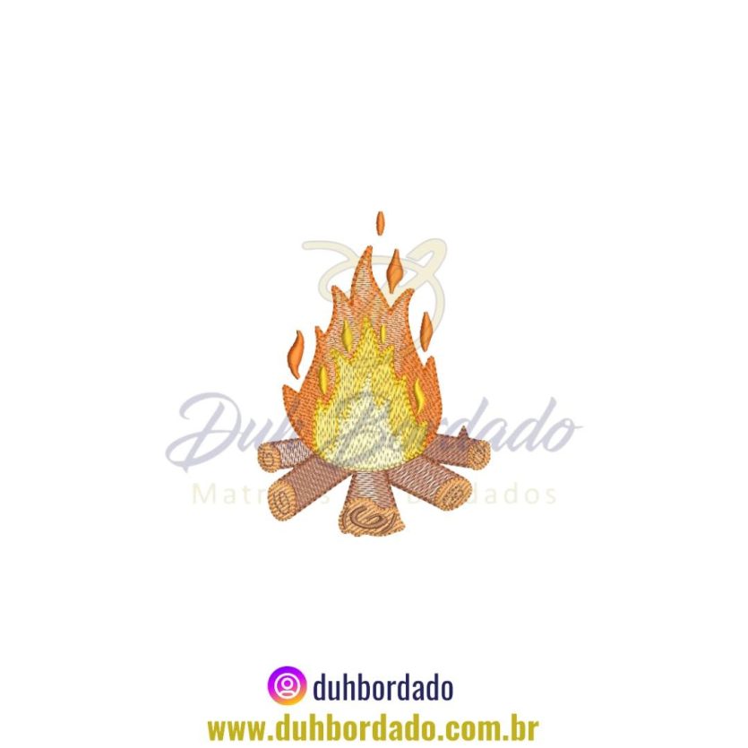 Matriz de Bordado de Fogueira De Festa Junina
