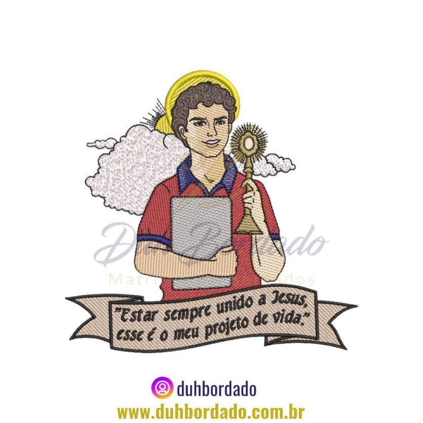 Matriz de Bordado Carlo Acutis