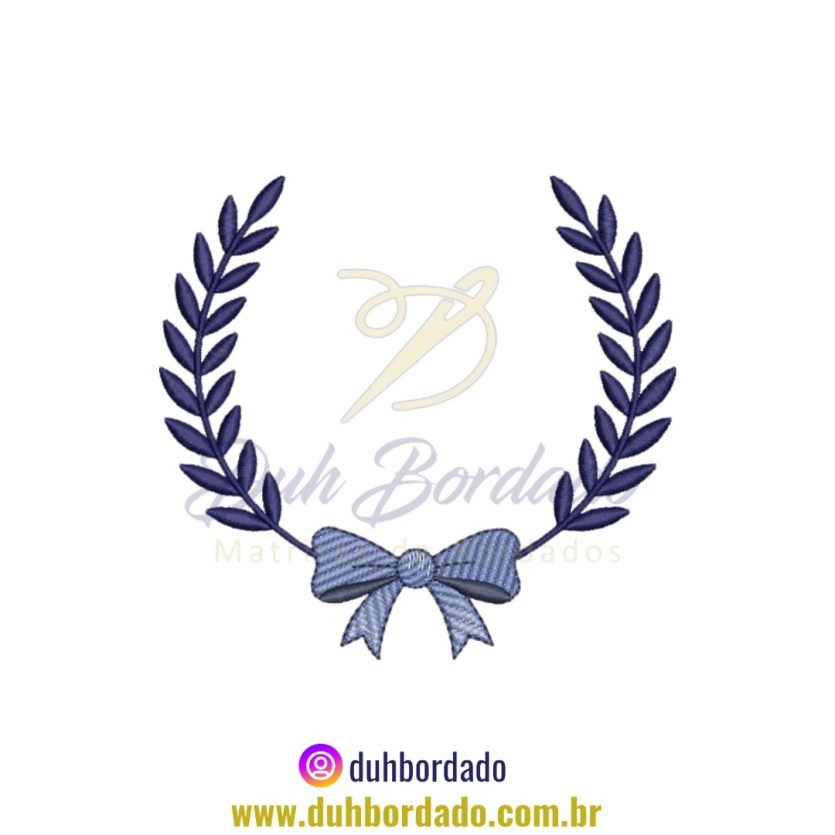 Matriz de Bordado de Moldura Ramos