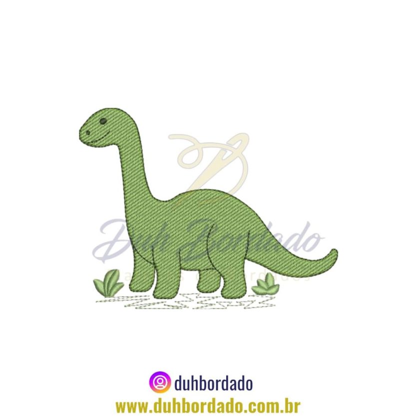 Matriz de Bordado de Dino Branquiossauro