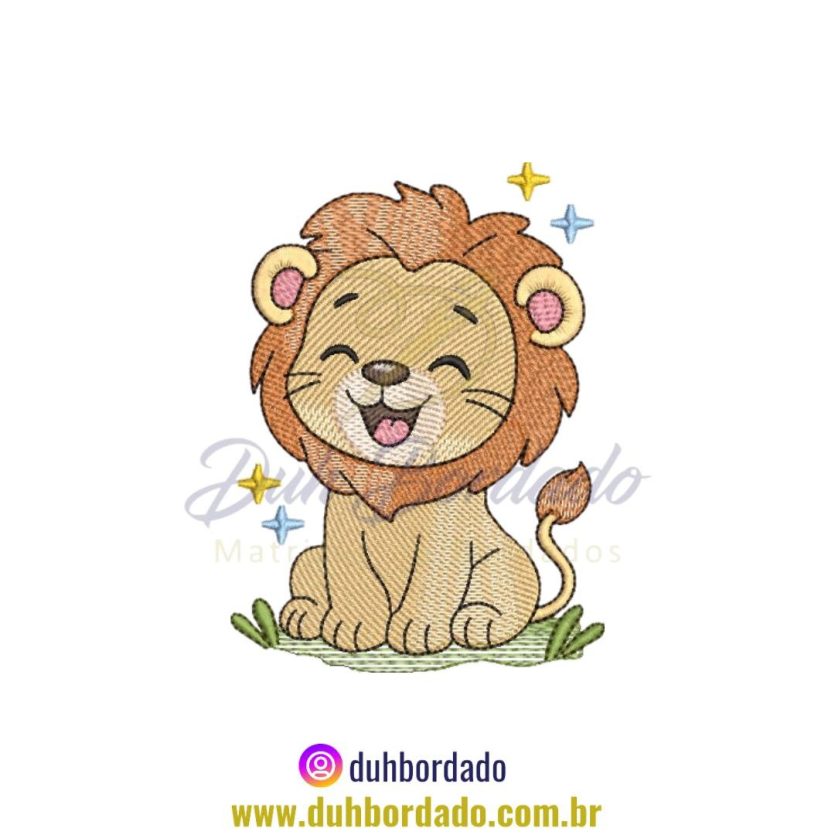 Matriz de Bordado de Leão
