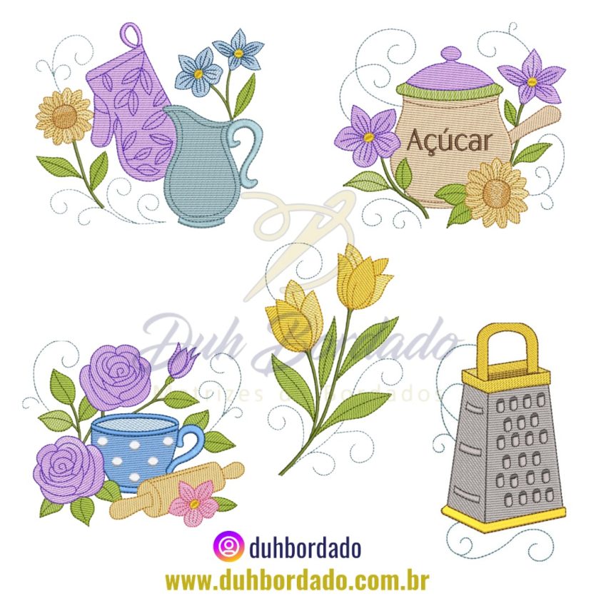 Coleção Matrizes de Bordados de Cozinha