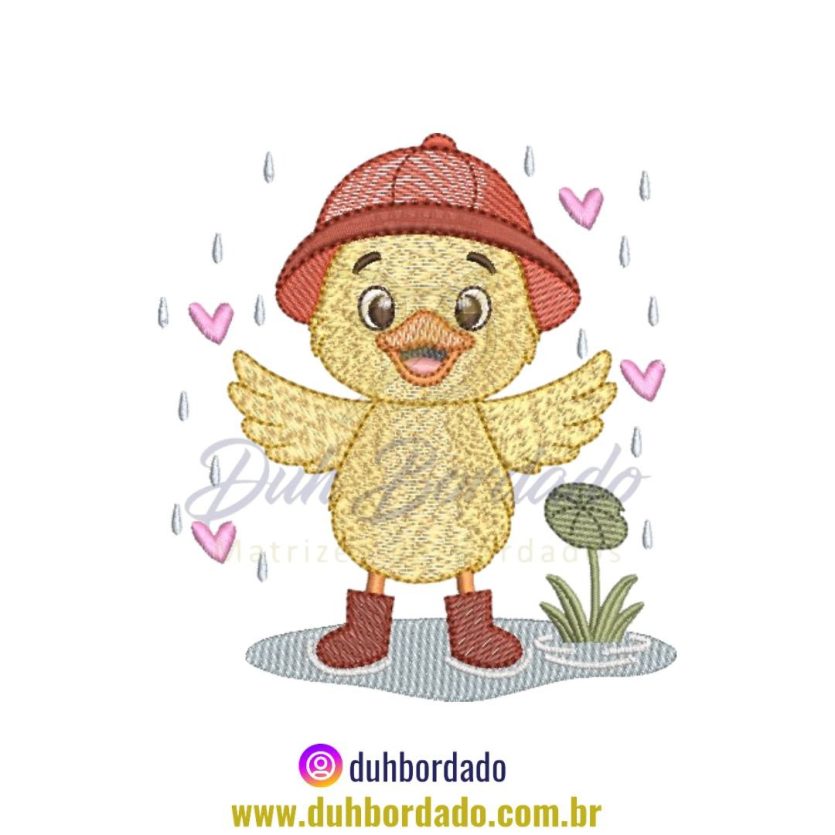 Matriz de Bordado de Patinho Fofinho