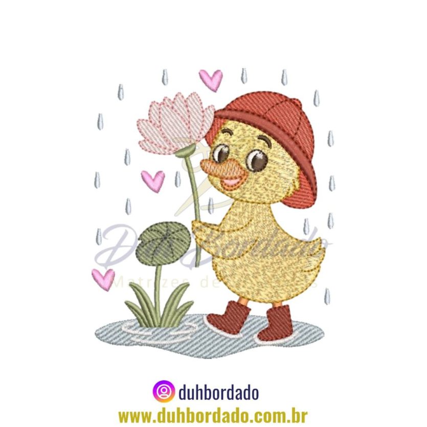 Matriz de Bordado de Patinho Fofinho