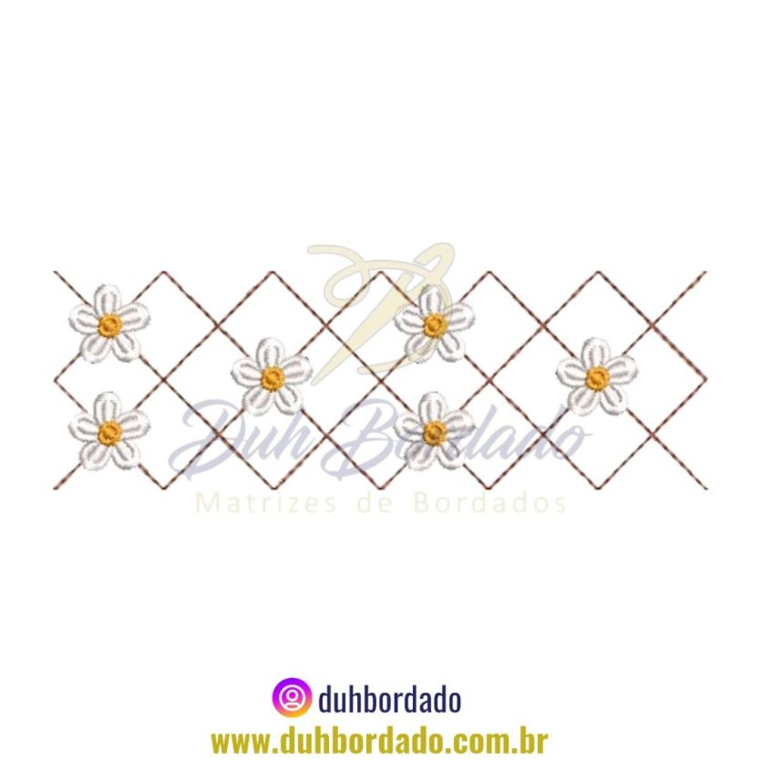 Matriz de Bordado de Barreira Morango