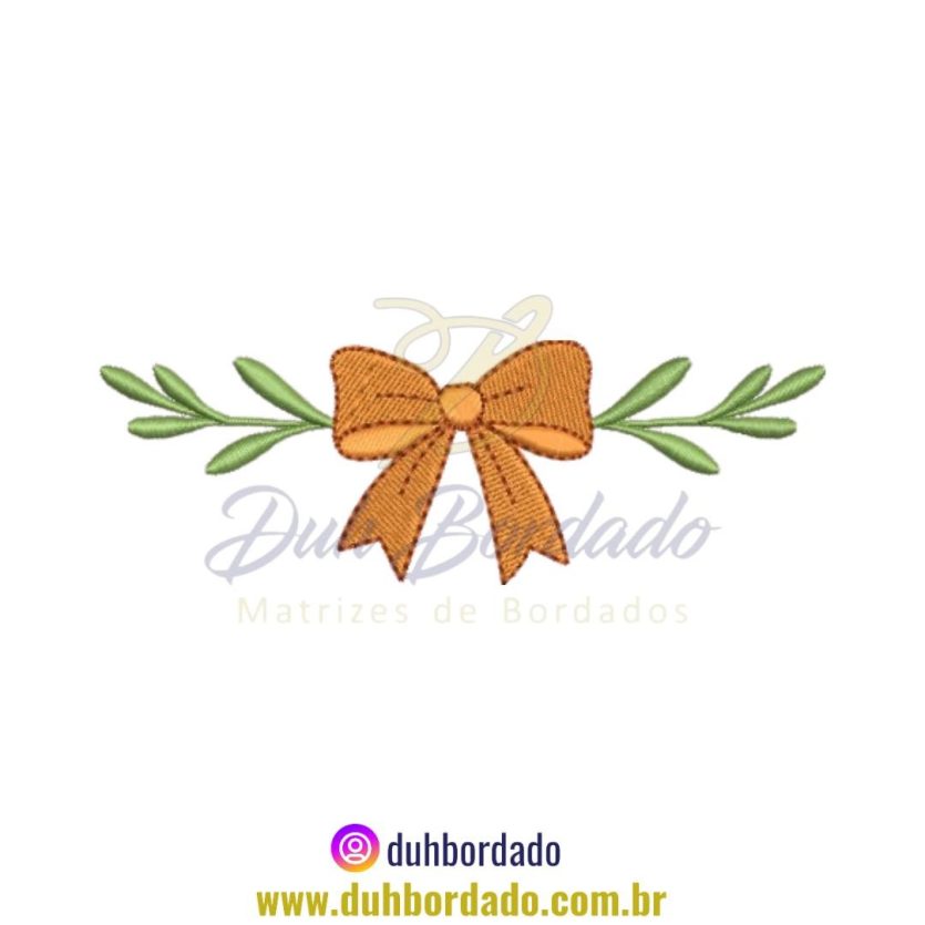 Matriz de Bordado de Laço e Ramo