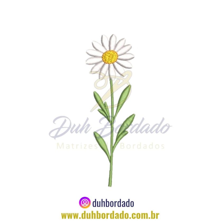 Matriz de Bordado de Margarida Flor