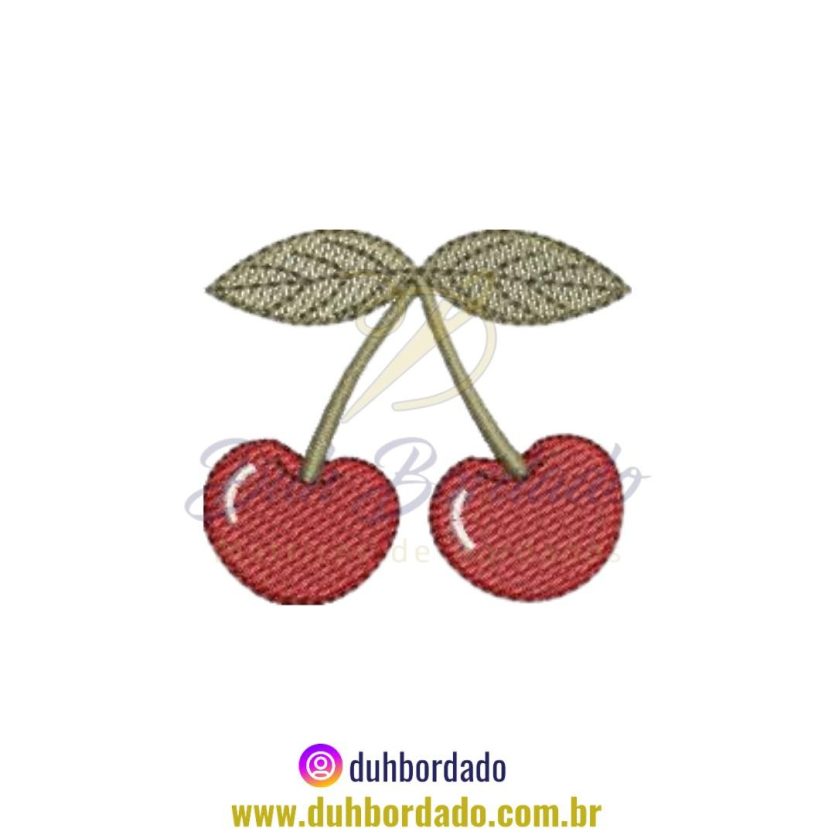 Matriz de Bordado de Cerejas