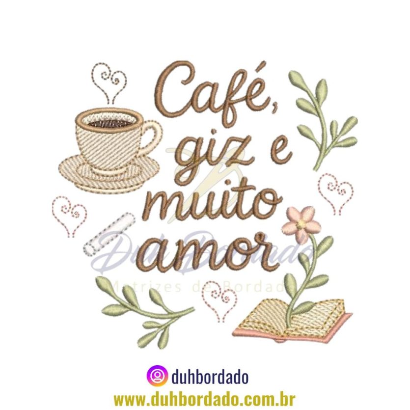 Matriz de Bordado de Frase Dia Dos Professores